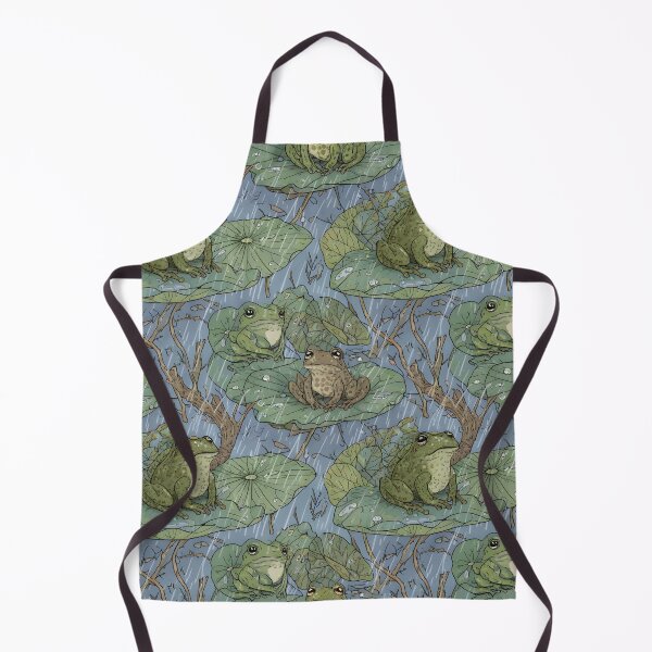 Item preview, Rainy Day Froggy | Lilypads & Raindrops Pattern designed and sold by DailyVibesMerch.