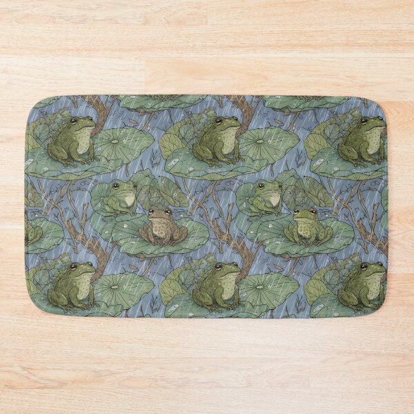 Item preview, Rainy Day Froggy | Lilypads & Raindrops Pattern designed and sold by DailyVibesMerch.