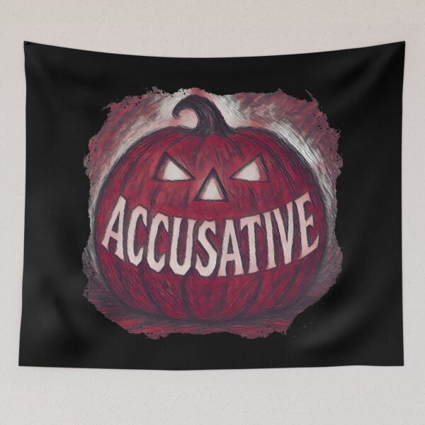 Item preview, Accusative Halloween Jack-O-Lantern, Russian Grammar, Teacher & Student Gift designed and sold by Russian101.