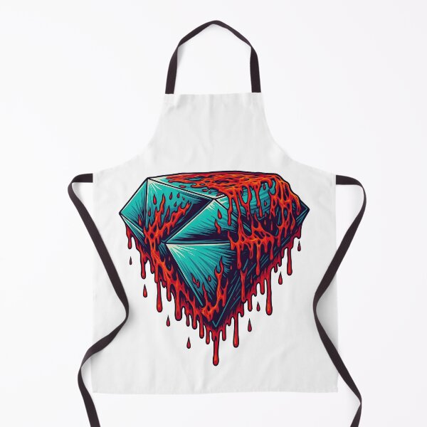 Item preview, Melting Geometric Diamond with Dripping Lava Style designed and sold by ArtfulWeave.