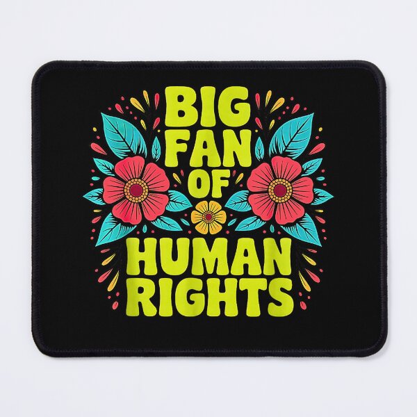 Item preview, Big Fan of Human Rights – Social Justice & Equality Statement Design Graphic designed and sold by FerminVigo.