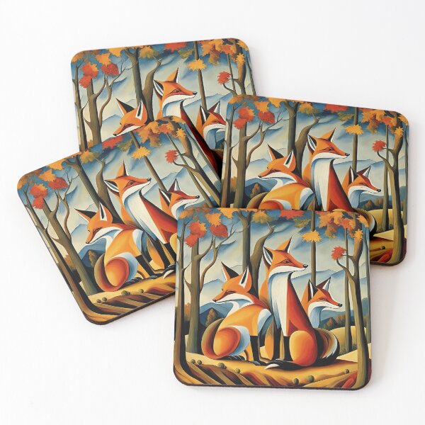 Item preview, Autumn Foxes designed and sold by chrisbradbury.