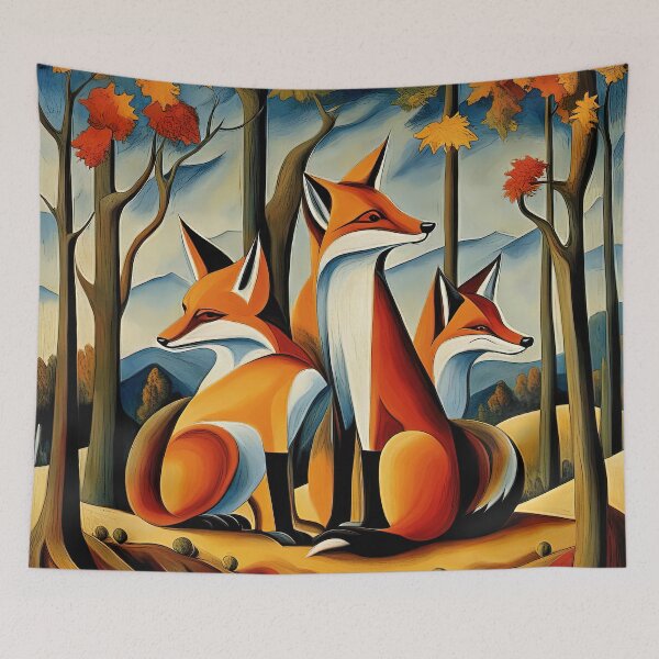 Item preview, Autumn Foxes designed and sold by chrisbradbury.