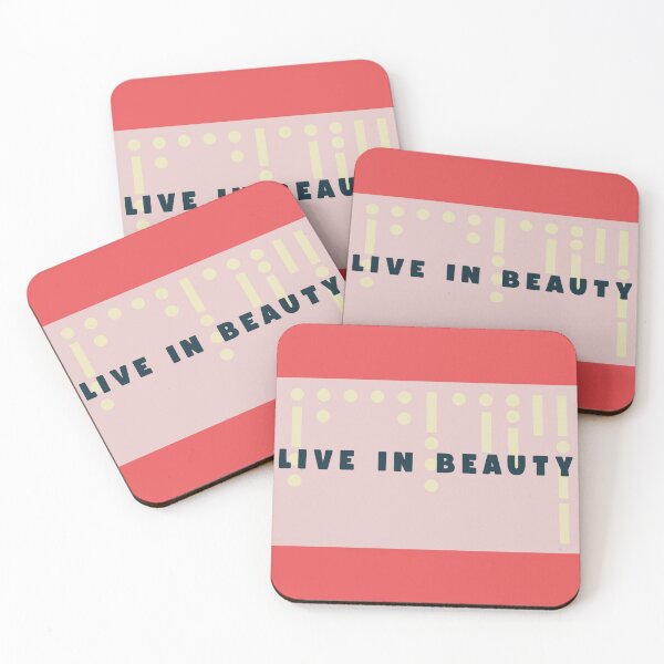 Item preview, Live in Beauty – Morse Code Minimalist Design designed and sold by liveinbeauty.
