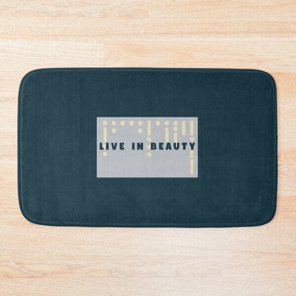 Item preview, Live in Beauty – Morse Code Minimalist Design designed and sold by BEAUTY EAST.