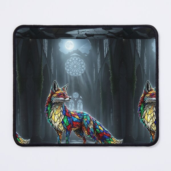 Item preview, Stained Glass Fox Nocturne designed and sold by FoxVibes.