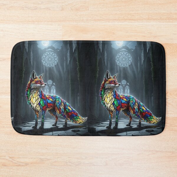Item preview, Stained Glass Fox Nocturne designed and sold by FoxVibes.