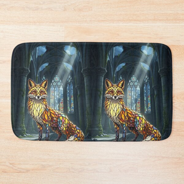 Item preview, Moonlit Stained Glass Fox designed and sold by FoxVibes.