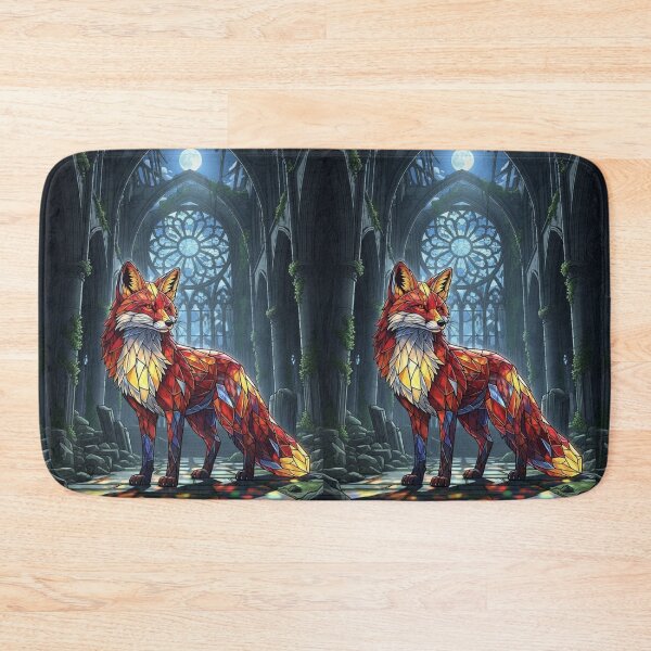 Item preview, Stained Glass Fox Nocturne designed and sold by FoxVibes.