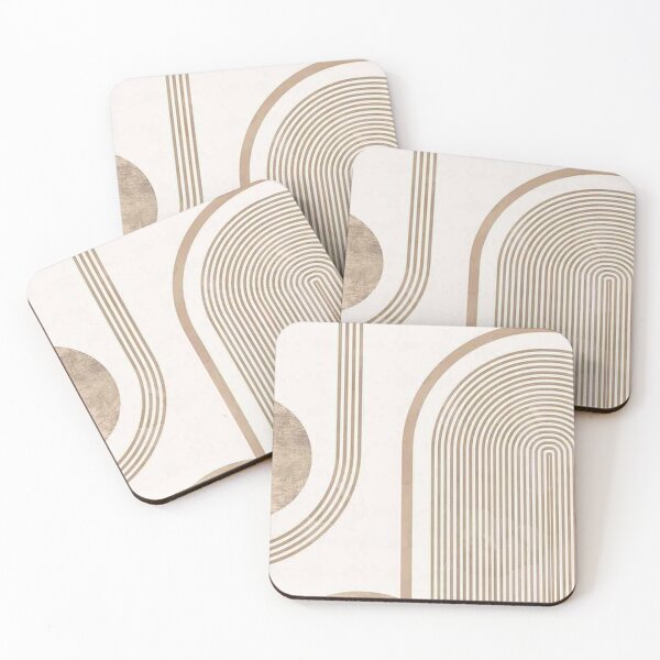 Item preview, Abstract Geometric Balance – Modern Neutral Wall Design | Minimal Aesthetic Art designed and sold by AngelVibess.
