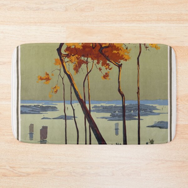 Item preview, Vintage Art Nouveau Travel Poster | Chemin de Fer de Paris à Orléans | Golfe du Morbihan | Coastal Railway Art designed and sold by artofuniverse.