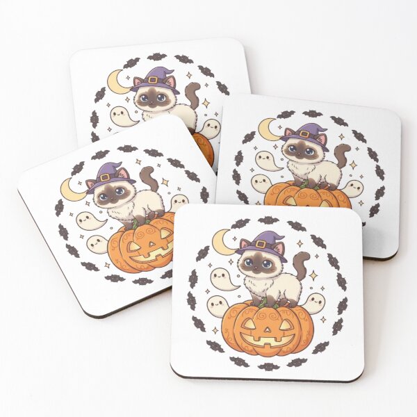 Item preview, Siamese Cat and Pumpkin Stage designed and sold by Siamcatshop.