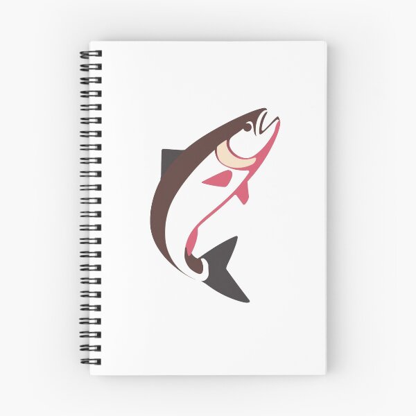 Item preview, Realistic Humpy Salmon Jumping – Nature Wildlife Art – Alaska River Scene designed and sold by EcoArtTees.