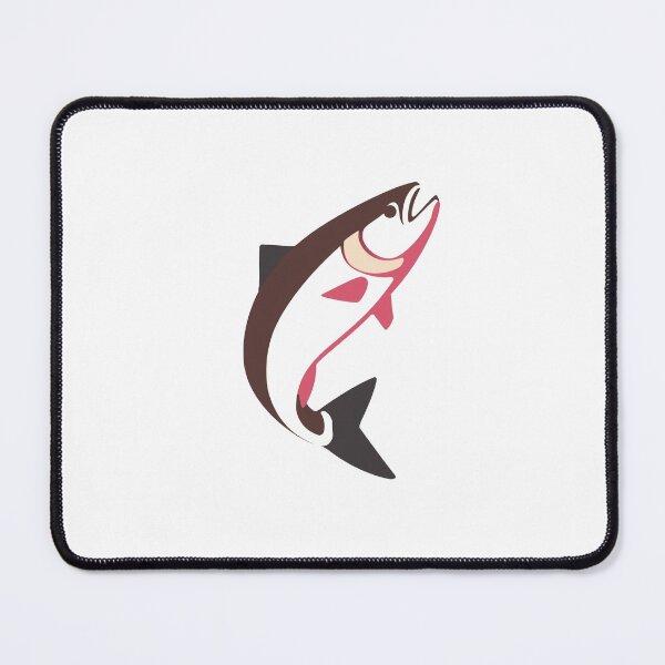 Item preview, Realistic Humpy Salmon Jumping – Nature Wildlife Art – Alaska River Scene designed and sold by EcoArtTees.