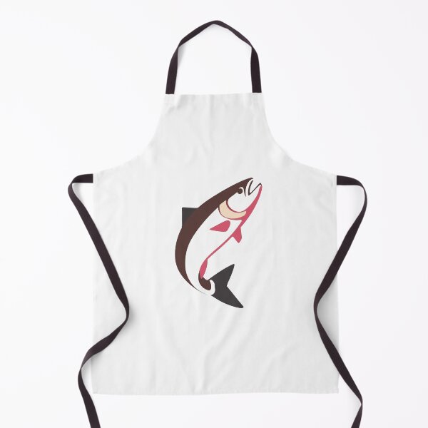 Item preview, Realistic Humpy Salmon Jumping – Nature Wildlife Art – Alaska River Scene designed and sold by EcoArtTees.
