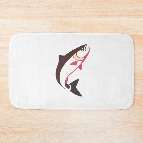 Item preview, Realistic Humpy Salmon Jumping – Nature Wildlife Art – Alaska River Scene designed and sold by EcoArtTees.