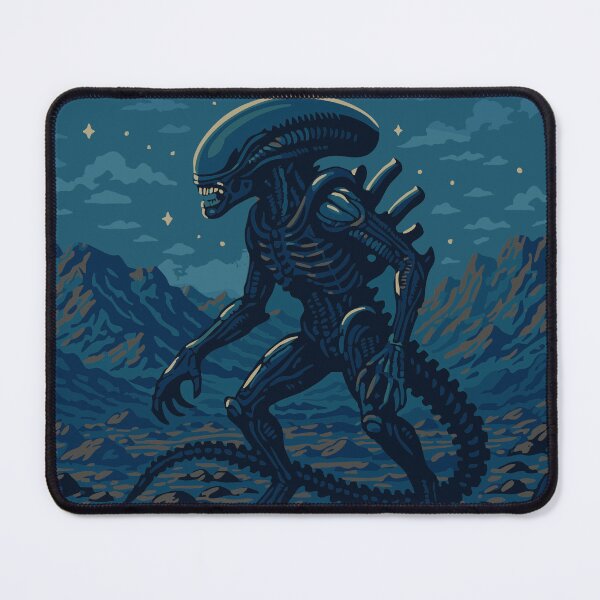 Item preview, LV-426 Alien Xenomorph Vintage WPA Style Retro National Parks Poster designed and sold by giantstepdesign.
