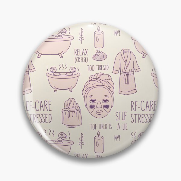 Item preview, Self-Care Stressed | Spa Day Satire Pattern designed and sold by DailyVibesMerch.