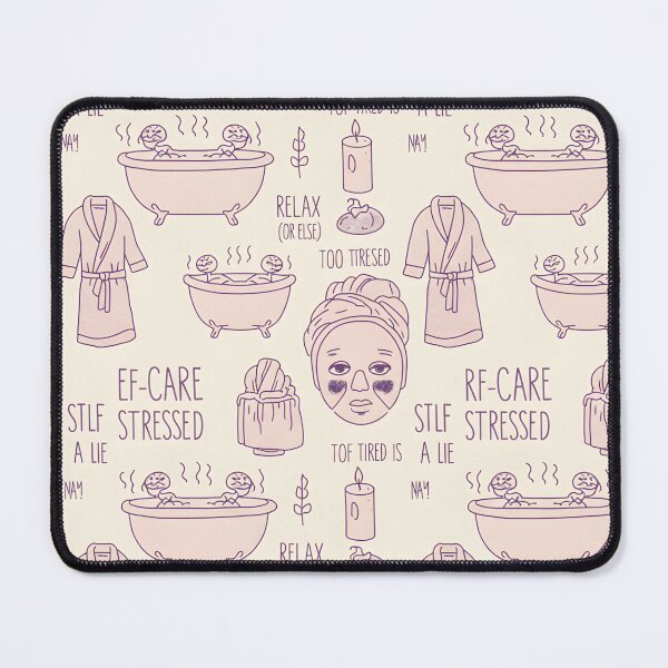 Item preview, Self-Care Stressed | Spa Day Satire Pattern designed and sold by DailyVibesMerch.
