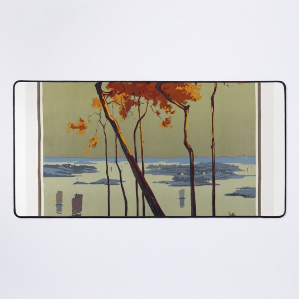Item preview, Vintage Art Nouveau Travel Poster | Chemin de Fer de Paris à Orléans | Golfe du Morbihan | Coastal Railway Art designed and sold by artofuniverse.