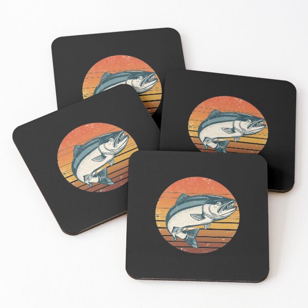 Item preview, Minimalist Humpy Salmon – Simple Modern Vector – Geometric Flat Design designed and sold by EcoArtTees.