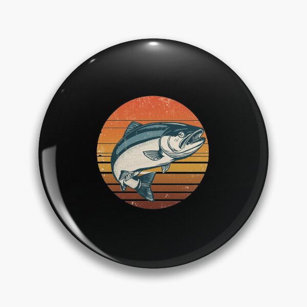 Item preview, Minimalist Humpy Salmon – Simple Modern Vector – Geometric Flat Design designed and sold by EcoArtTees.