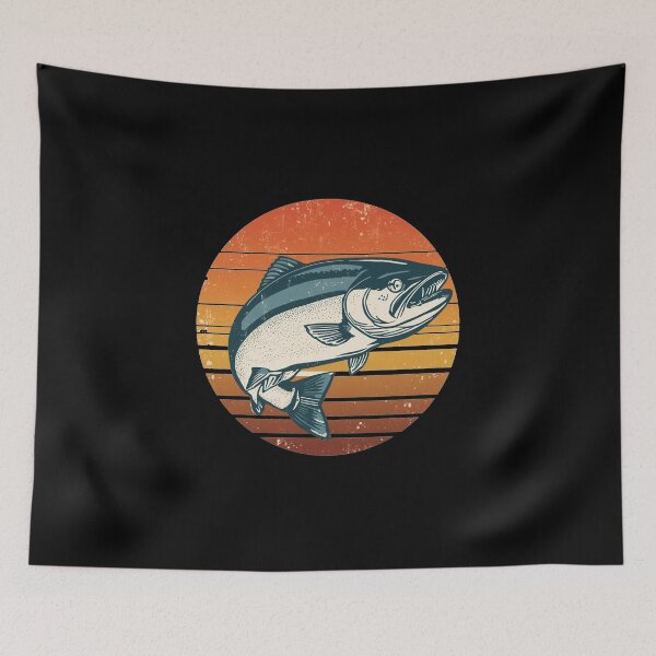 Item preview, Minimalist Humpy Salmon – Simple Modern Vector – Geometric Flat Design designed and sold by EcoArtTees.