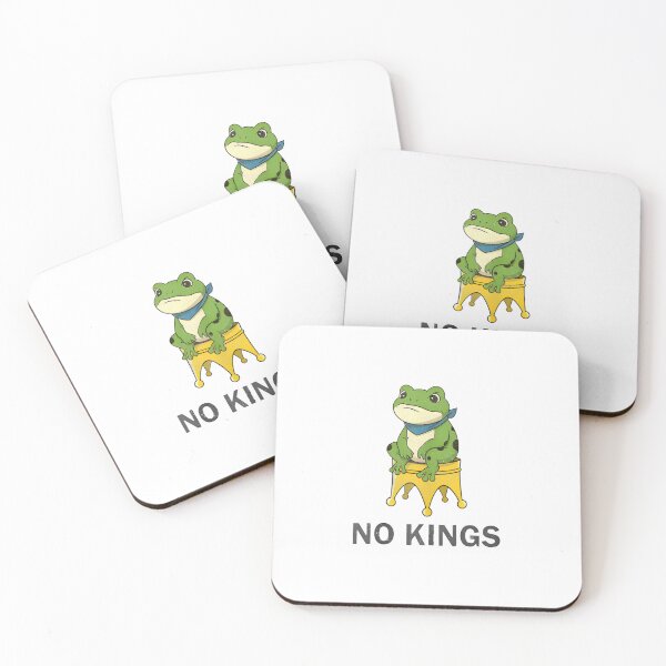 Item preview, No Kings Frog on a Crown | Anti-Establishment Cottagecore Art designed and sold by Colorful-Garden.
