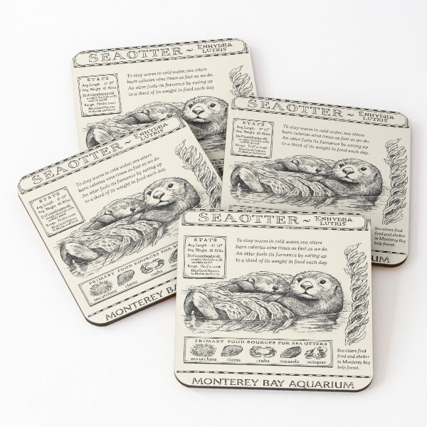 Item preview, Copy of Sea Otters Monterey Bay Aquarium designed and sold by gear-posters.