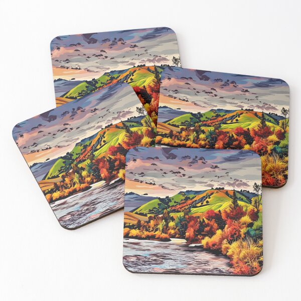 Item preview, Colorful River Landscape designed and sold by tomorrowsart.