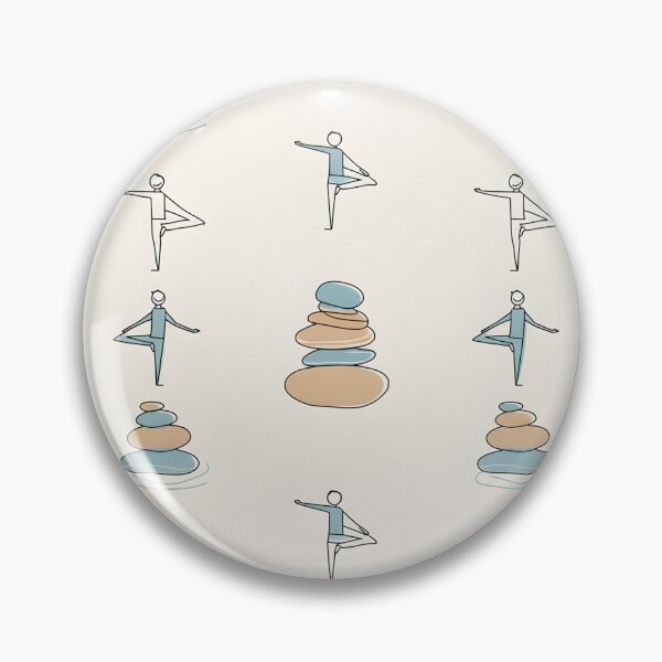 Item preview, Wobbly Balance | Yoga & Cairn Pattern designed and sold by DailyVibesMerch.