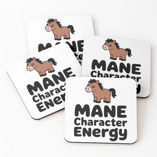 Item preview, Mane Character Energy! Cute Horse Pun designed and sold by PMCreative.