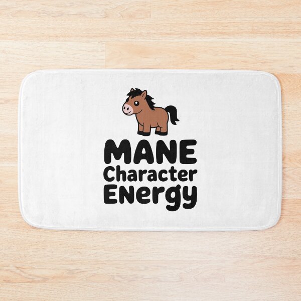 Item preview, Mane Character Energy! Cute Horse Pun designed and sold by PMCreative.