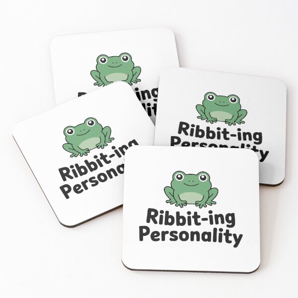 Item preview, Ribbit-ing Personality! Cute Frog Pun designed and sold by PMCreative.