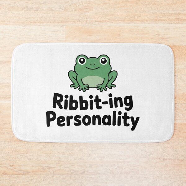 Item preview, Ribbit-ing Personality! Cute Frog Pun designed and sold by PMCreative.