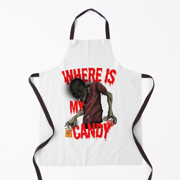 Item preview, Zombie Halloween Art, Creepy Candy Design, designed and sold by ShopTwentyFour.
