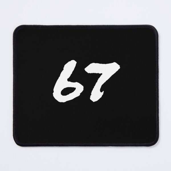 Item preview, 67, only 67 text, white edition designed and sold by Shrewd Mood.