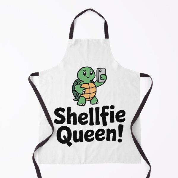 Item preview, Shellfie Queen! Cute Turtle Selfie Pun designed and sold by PMCreative.