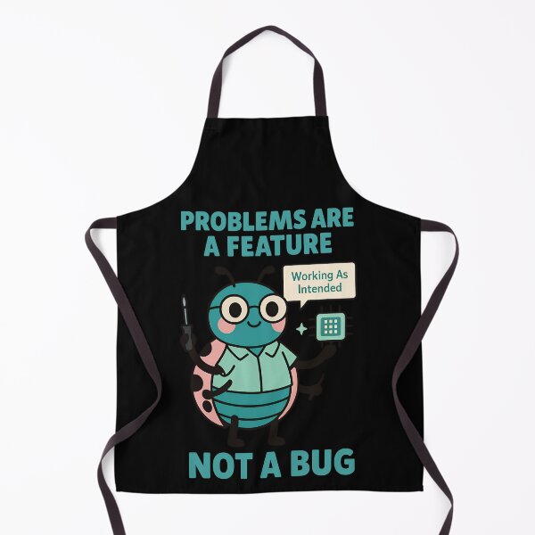 Item preview, Problems Are a Feature Not a Bug Cute Tech Humor Design designed and sold by TeeTimeTreasure.