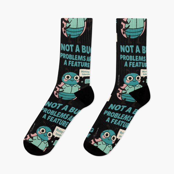 Item preview, Problems Are a Feature Not a Bug Cute Tech Humor Design designed and sold by TeeTimeTreasure.