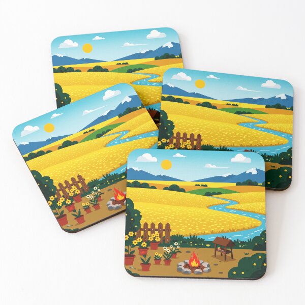 Item preview, Yellow fields designed and sold by Design4uStudio.