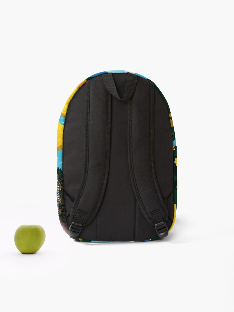 Thumbnail 2 of 3, Backpack, Yellow fields designed and sold by Design4uStudio.