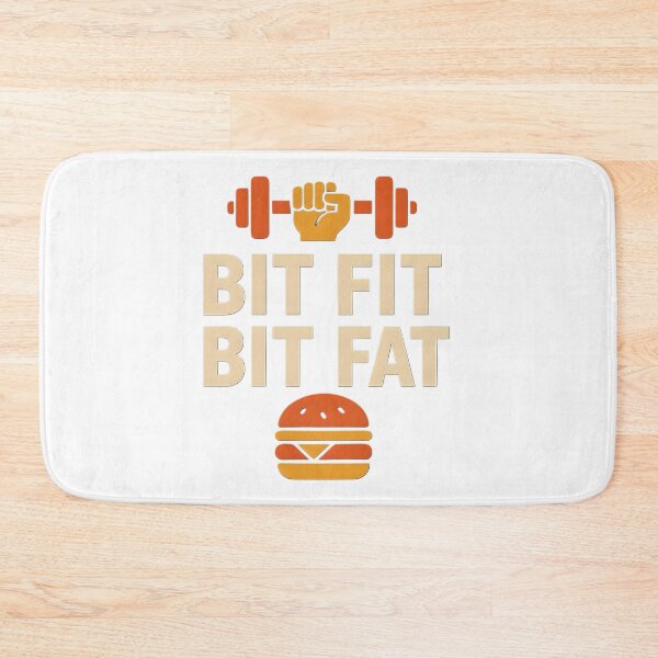 Item preview, Bit Fit, Bit Fat - a funny theme for those who lift weights and love burgers designed and sold by Tommy's Arts.