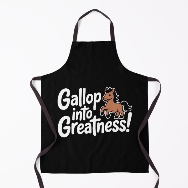 Item preview, Gallop Into Greatness! Funny Horse Pun designed and sold by PMCreative.