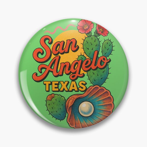 Item preview, San Angelo Texas Retro Desert Style designed and sold by FrictionMaxxing.