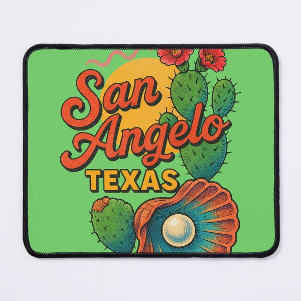 Item preview, San Angelo Texas Retro Desert Style designed and sold by FrictionMaxxing.
