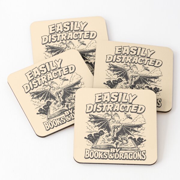 Item preview, Easily Distracted by Dragons and Fantasy Books designed and sold by BrianOMinard.