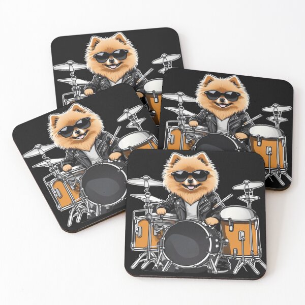 Item preview, Pomeranian drummer designed and sold by Natsey.