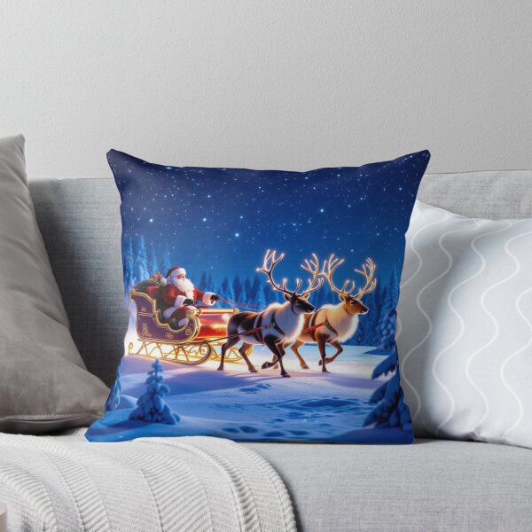 Item preview, Santa’s Sleigh Ride – Magic, light & winter joy over snowy mountains & starry skies designed and sold by FotoworldEdel.