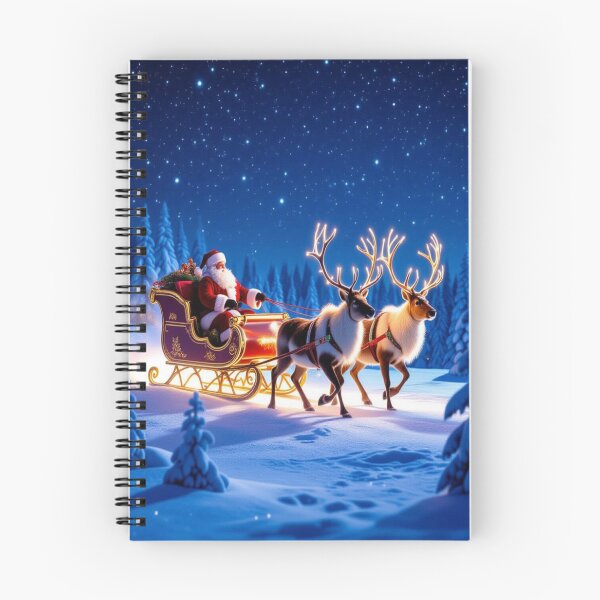 Item preview, Santa’s Sleigh Ride – Magic, light & winter joy over snowy mountains & starry skies designed and sold by FotoworldEdel.